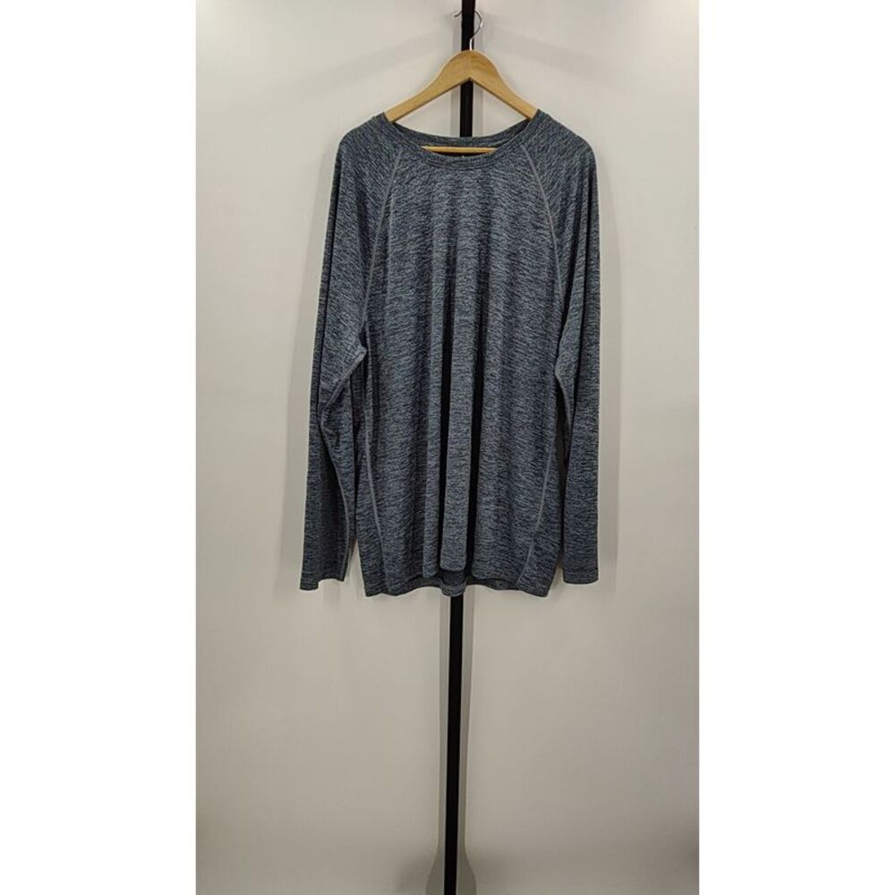 Quince Heathered Blue Long Sleeve Pullover
